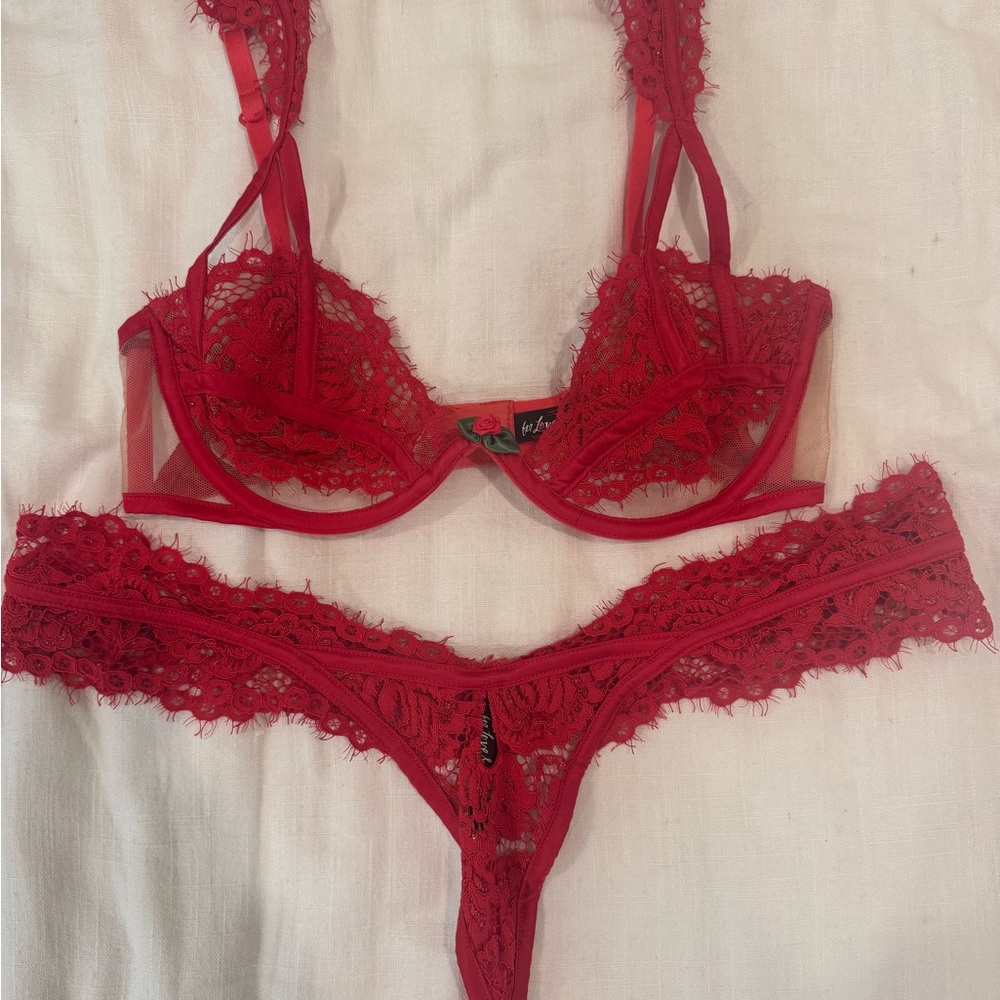 For Love and Lemons Scarlet Lingerie Set